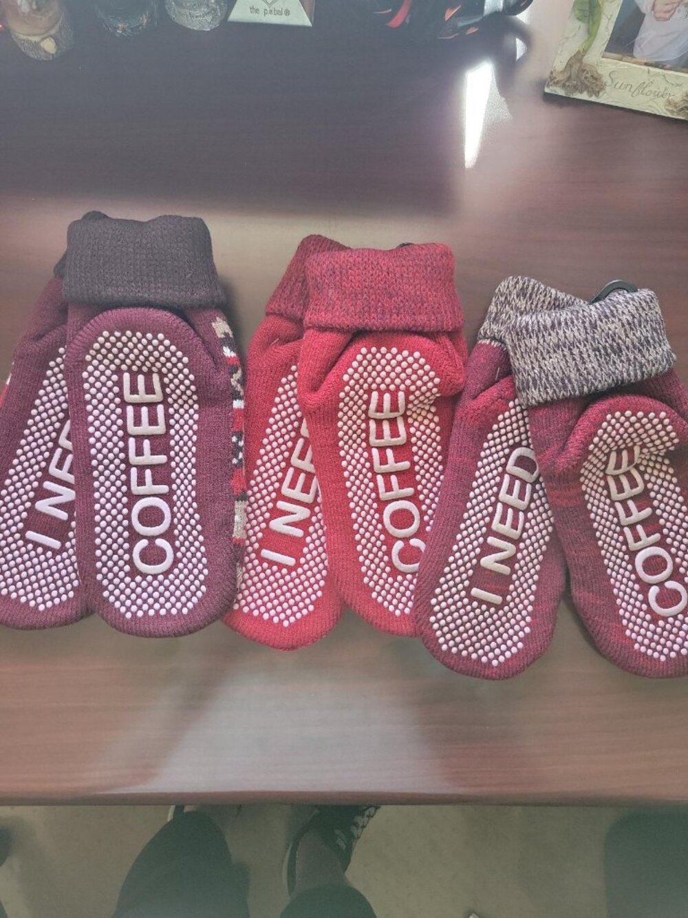 3 pk I Need Coffee Muk Luks socks NWT